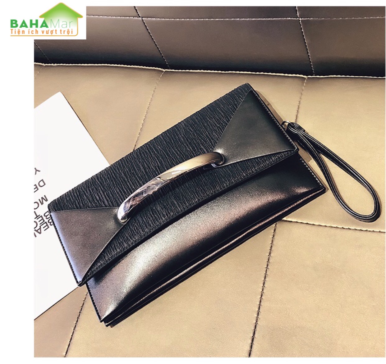 TÚI THỜI TRANG DỰ TIỆC SANG TRỌNG CAO CẤP "BAHAMAR" Với dây đeo vai có thể điều chỉnh. Dây kéo đóng cửa và khóa từ đóng cửa.