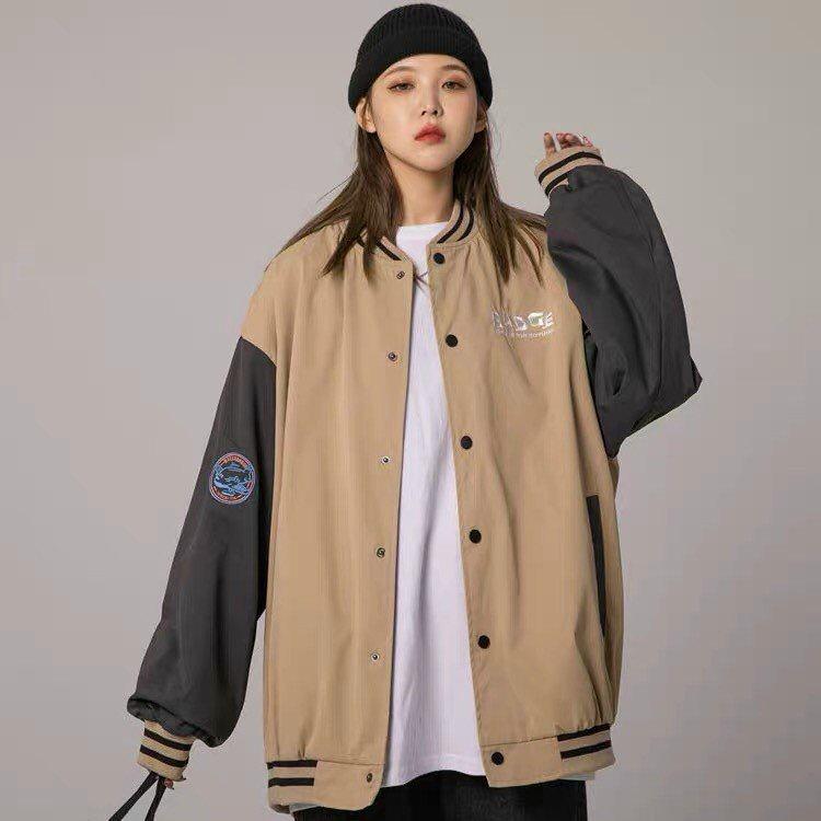 Áo khoác nữ dù bomber thêu BADGE cute phong cách tươi trẻ năng động