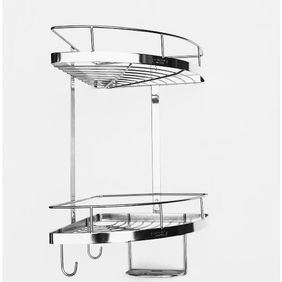 Kệ góc có gá để xà bông INOX 304