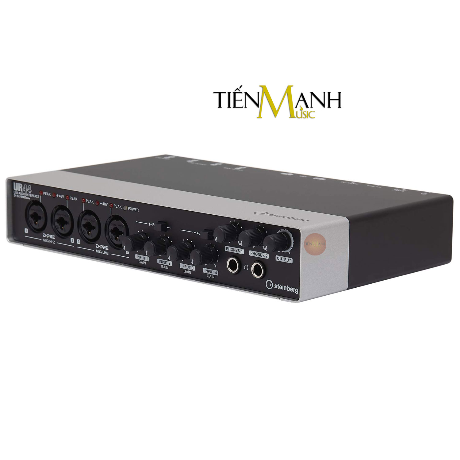 Soundcard Steinberg UR44 - Sound Card Bộ Thu Âm Thanh và Livestream Audio Interface Hàng Chính Hãng - Kèm Móng Gẩy DreamMaker