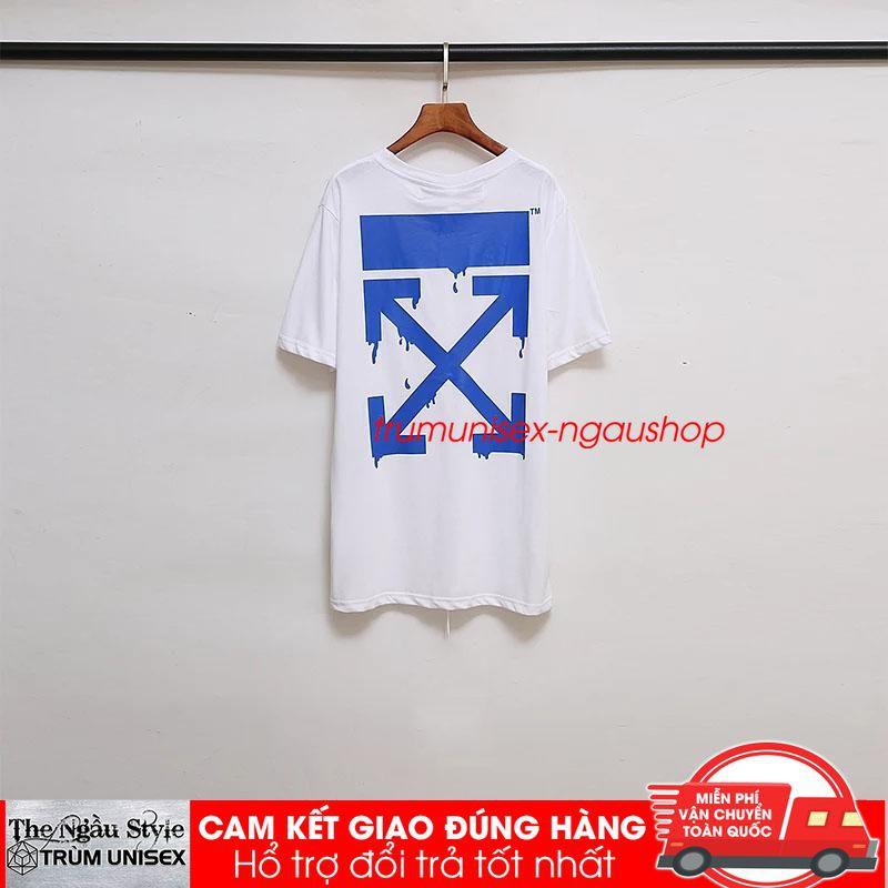 Áo thun OFF WHITE mới form rộng tay lửng nam nữ hàn quốc in chất lượng aothununisex