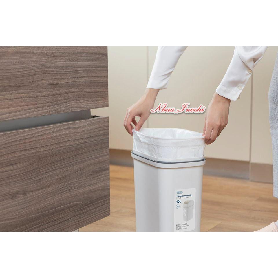 Thùng rác nắp lật Inochi 10L