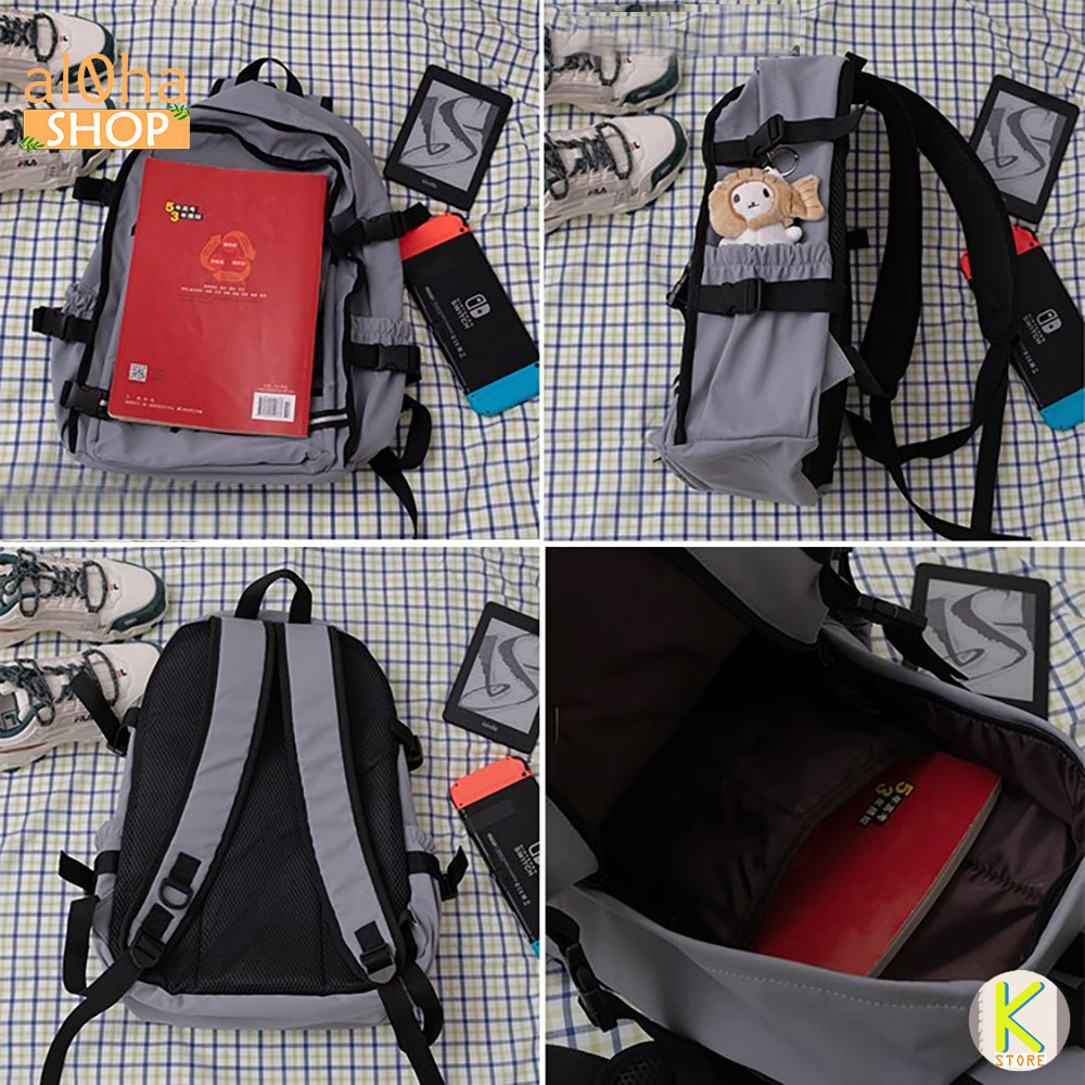 Balo - cặp sách B0171 Mars Society Ulzzang nhiều ngăn đi học, đi làm, du lịch, đựng laptop Unisex nam nữ - al0ha Shop
