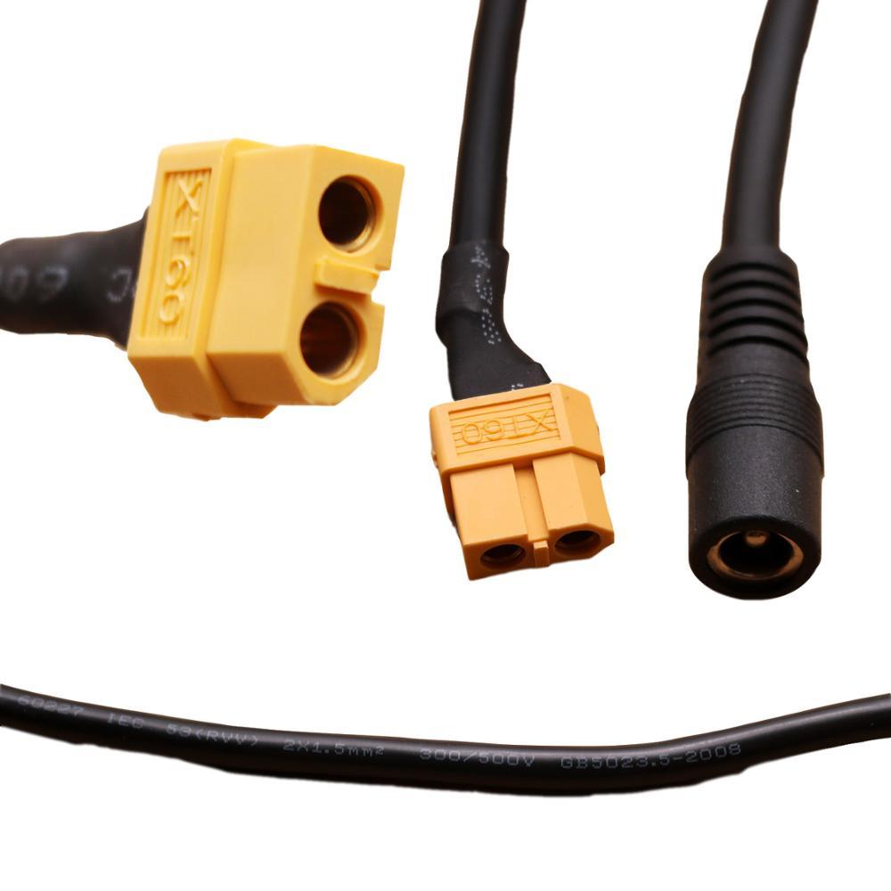 1PC XT60 XT-60 Giắc cắm nữ đến DC 5,5mm x 2,5mm Cáp bộ điều hợp công suất nữ cho FPV Monitor DRONE DOAD OLD