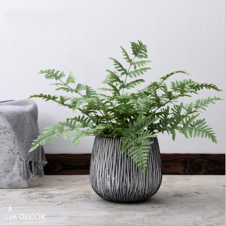 CÂY GIẢ - CÂY DƯƠNG XỈ ĐỂ BÀN, TRANG TRÍ NHÀ ĐẸP LANDECOR (50CM)- LC353-1