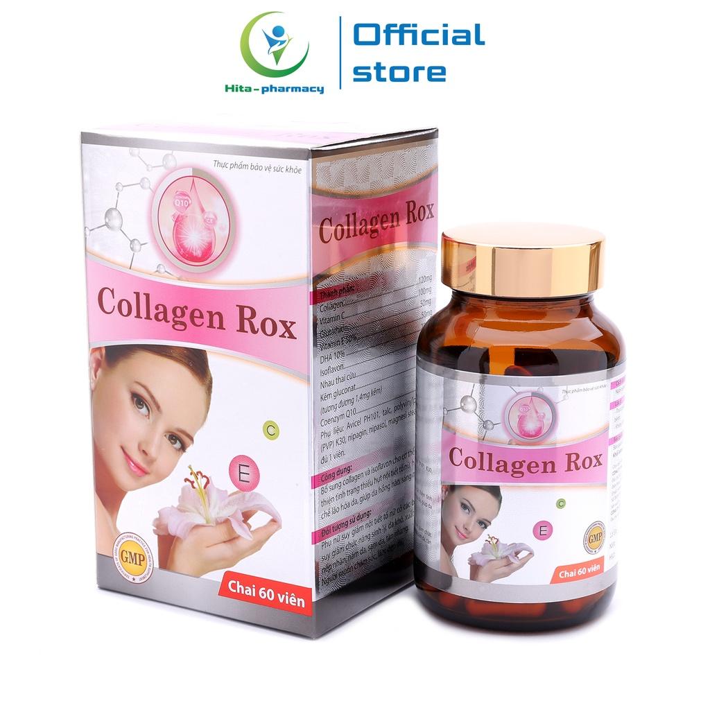 Viên uống đẹp da Collagen Rox HDPHARMA Vitamin E C giảm nám sạm da 60 viên 