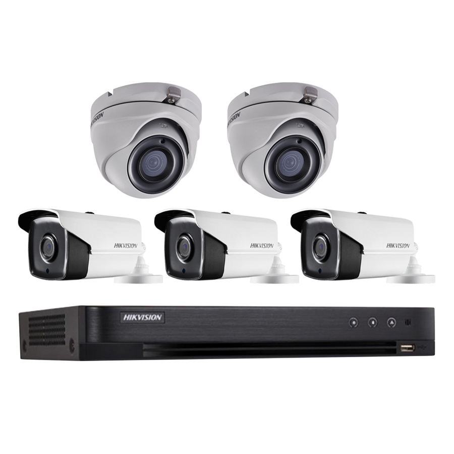 Trọn bọ 5 Camera quan sát HIKVISION TVI 3 Megapixel DS-2CE16F1T-IT chất lượng cao - Hàng chính hãng