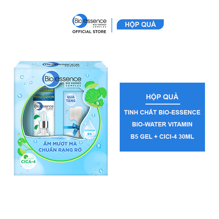 [Hộp quà] Tinh chất Bio-essence Bio-water Vitamin B5 Gel + Cici-4 30ml