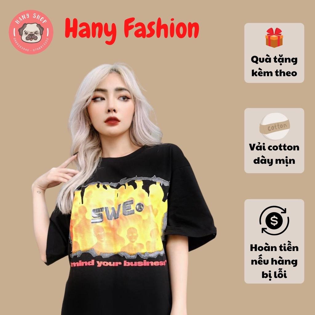 Áo thun unisex tay lỡ CROWD TEE || Hany shop