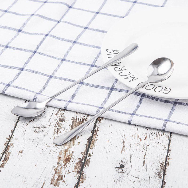 Muỗng Khuấy Tay Cầm Dài Inox Muỗng Khuấy Cà Phê, Trà, Súp Cao Cấp