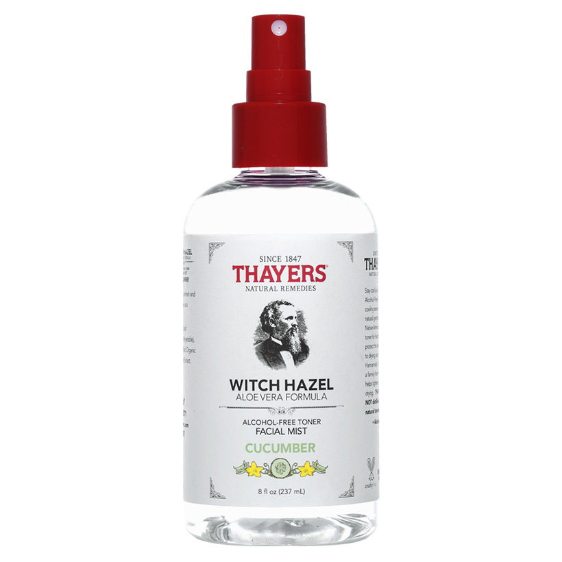 Xịt Khoáng Không Cồn THAYERS Alcohol-Free Cucumber Witch Hazel Toner Facial Mist 237ml (Dành cho da nhờn và mụn)