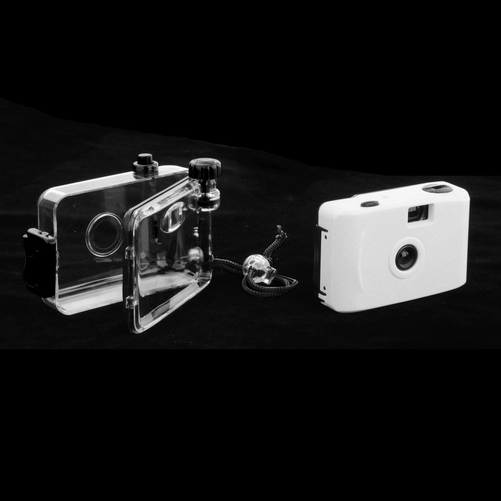 Compact Mini Camera Cute 35mm Film Parts for Photography Surfing Black Case