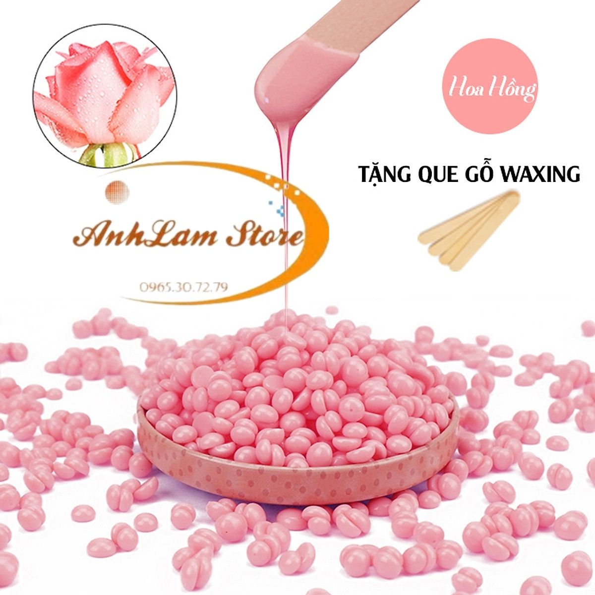 [500g] SÁP WAX TẨY LÔNG NÓNG CAO CẤP Giúp Da Láng Mịn, An Toàn, Lành Tính, Không Đau - Phù hợp mọi loại da, Hiệu quả wax tẩy lông nách, wax tẩy lông vùng kín, bikini, wax lông tại nhà, tẩy da chết - Tặng que gỗ chà sáp