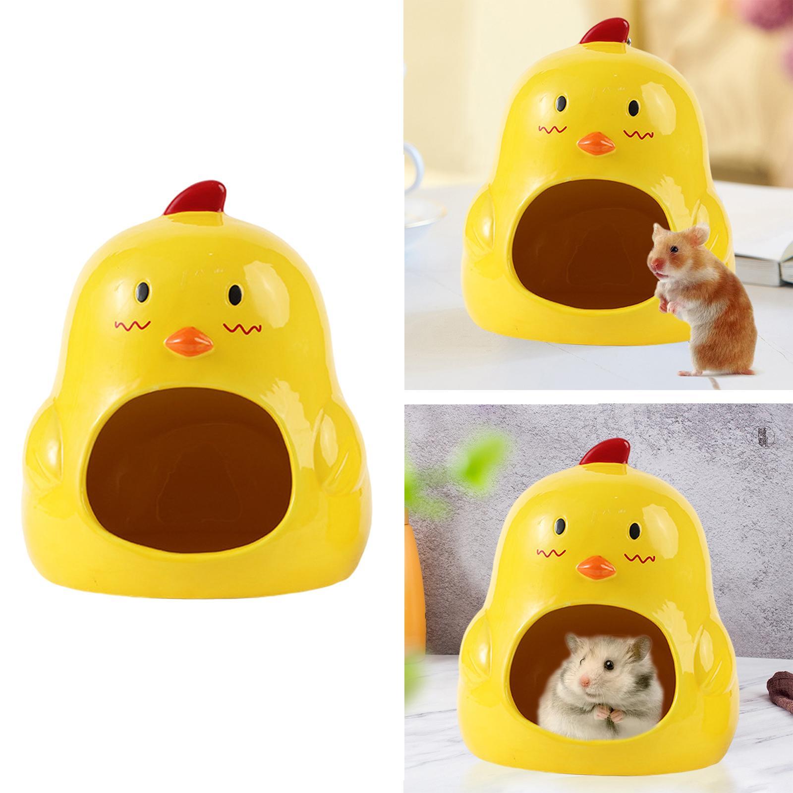 Ceramic Hamster House Hut Cave Cage Summer Cool Small Animals Mini Bed