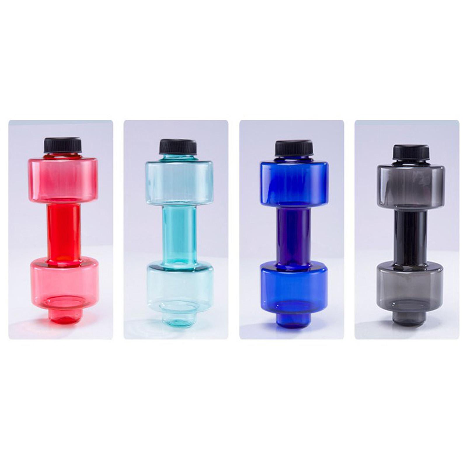 Fitness Dumbbells Weight Strong Water Drinks Bottle 550ml Black