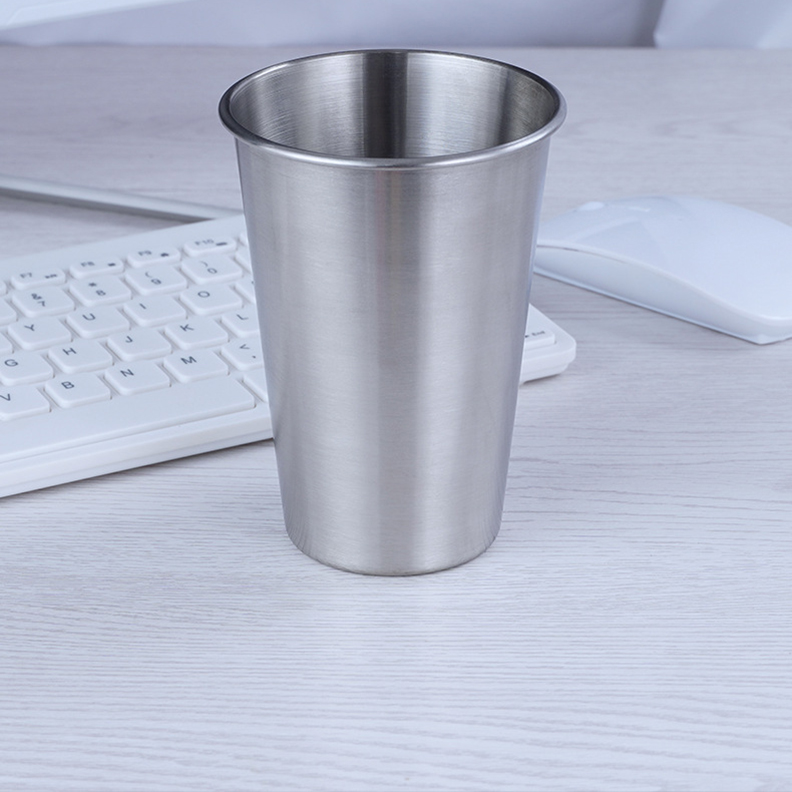 Ly Cốc Uống Nước Inox không gỉ Cao Cấp tiện dụng Thích hợp cho uống lọc nước ngọt,hay uống bia,sinh tố,Kích Thước 9 x 13cm - Cốc Inox không gỉ