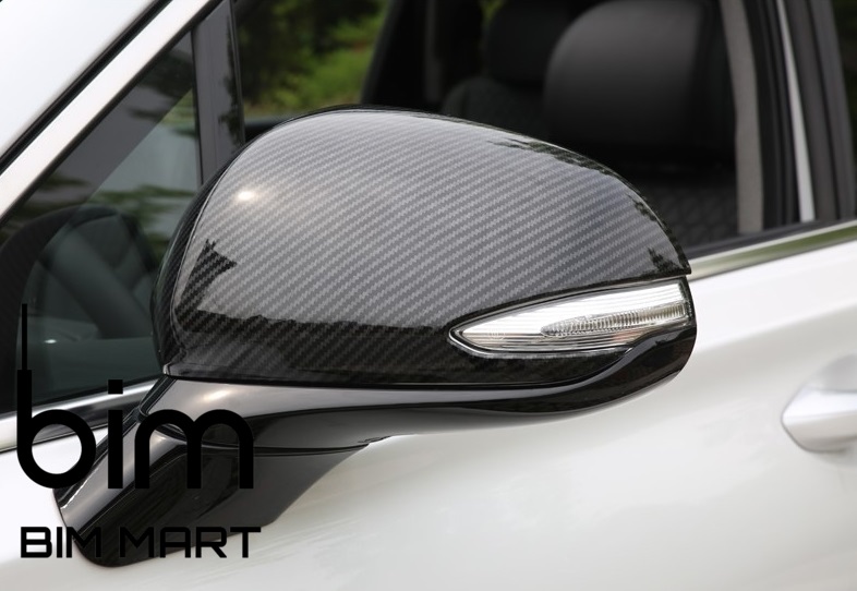 Ốp Gương Vân Carbon Dành Cho Xe Hyundai SantaFe 2019 - 2021