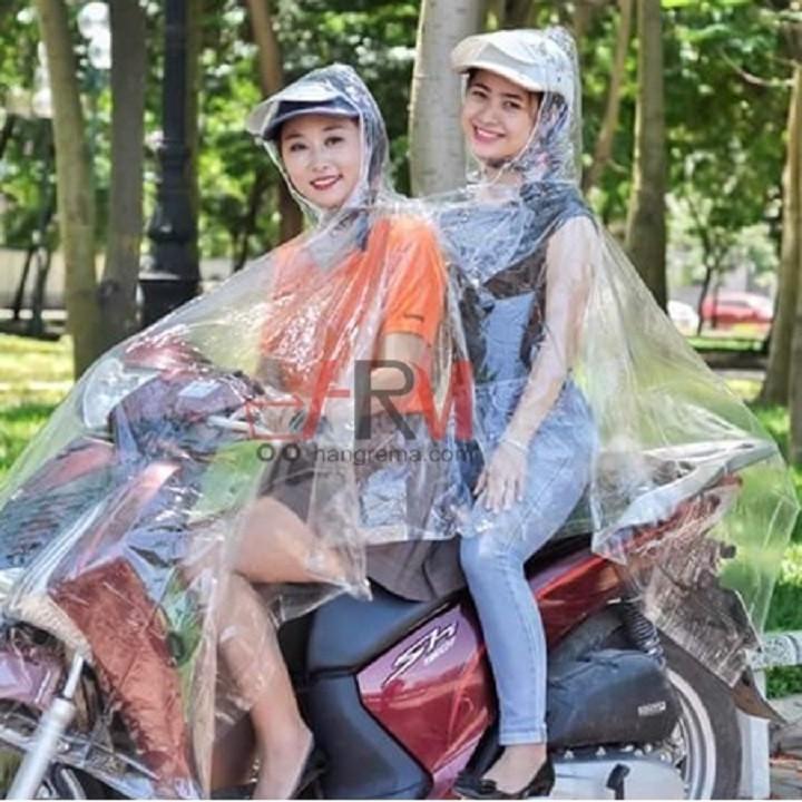 Áo mưa trong suốt 2 đầu