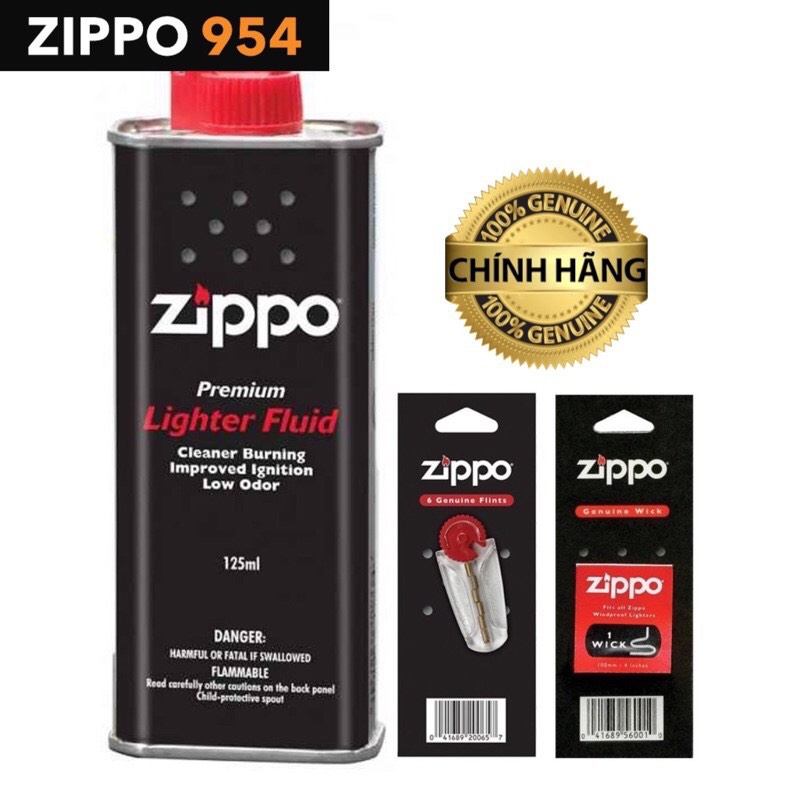 Bộ Xăng Đá Tim Zippo Chính Hãng