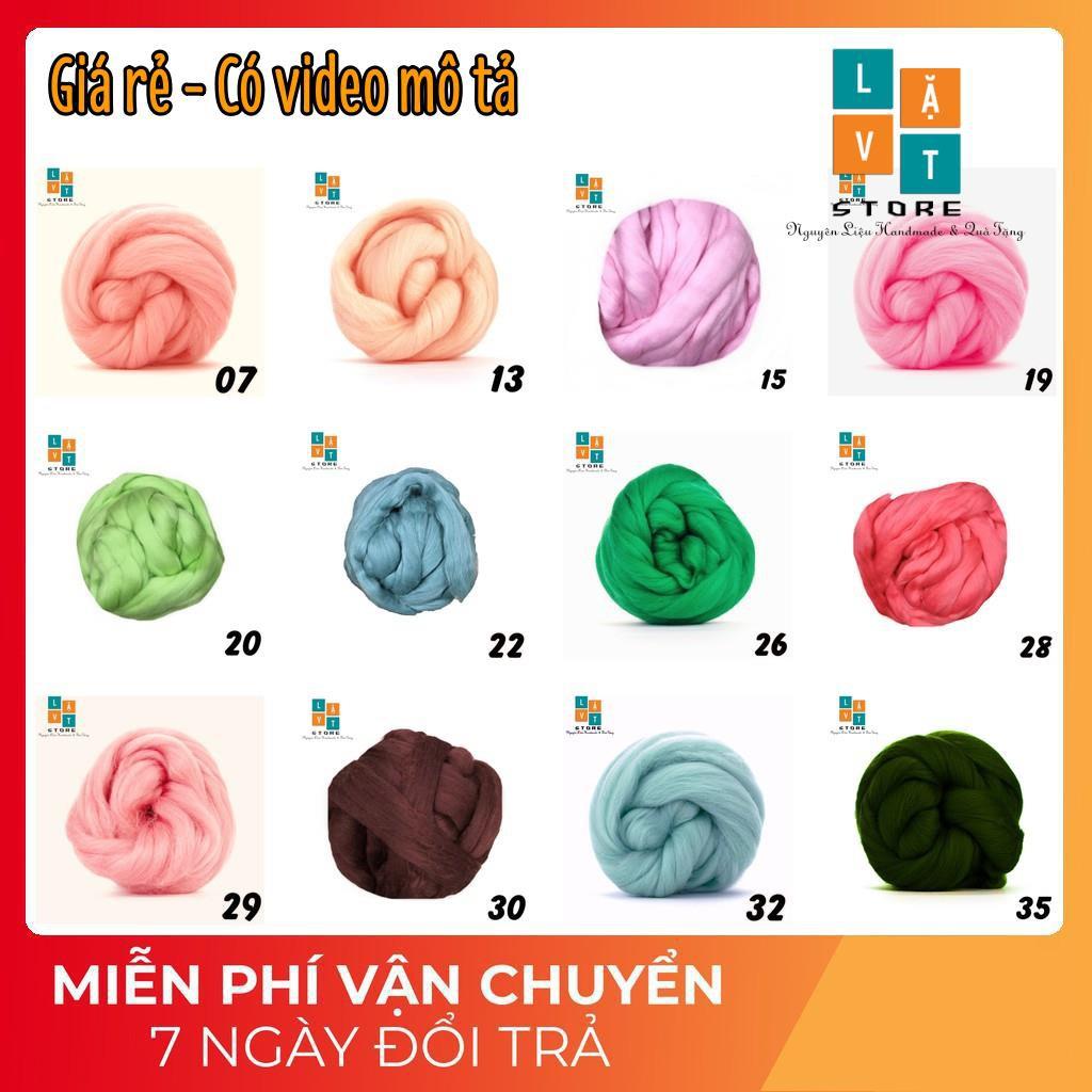 Bảng màu len chọc 5 - Nguyên liệu chọc len handmade, tự tay mình làm thú nhồi bông