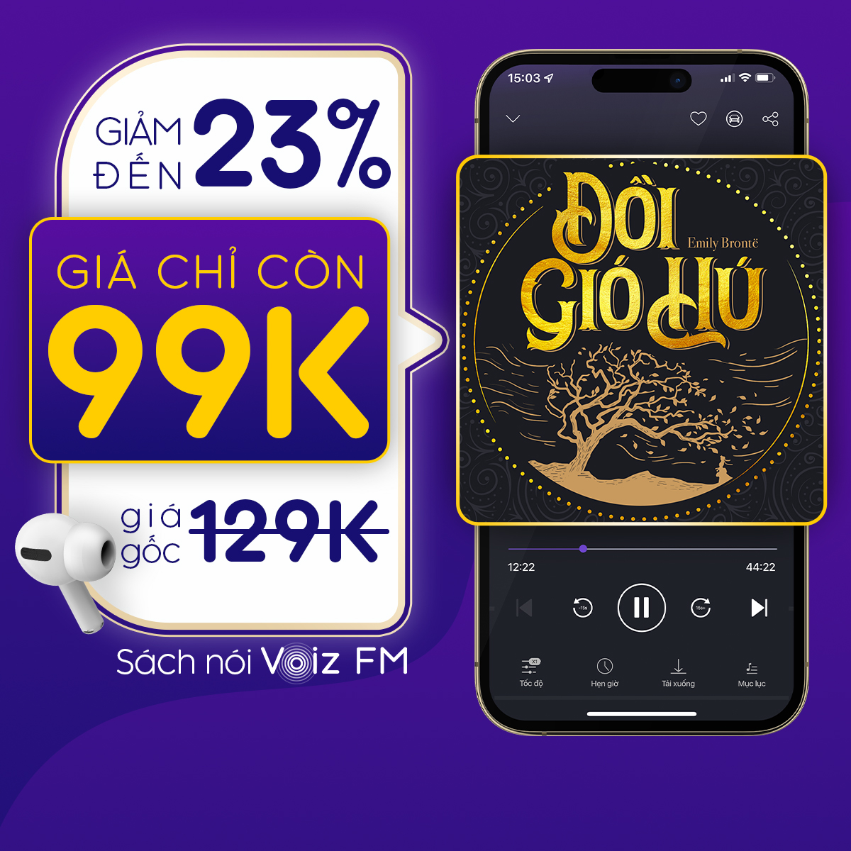 Voiz FM - Voucher nghe Sách Nói