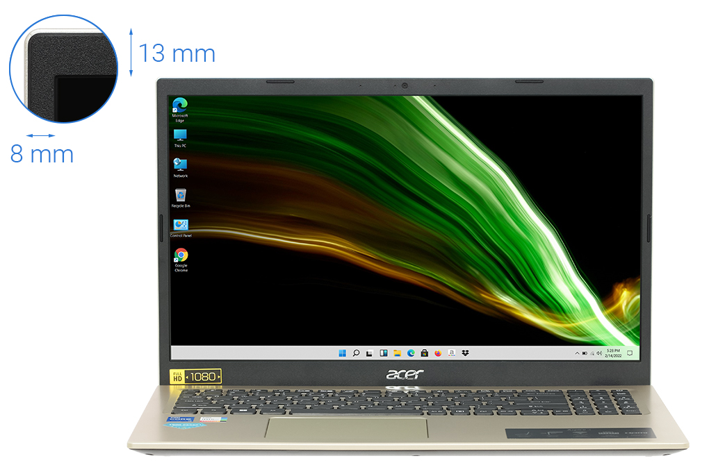 Máy Tính Xách Tay Laptop Acer Aspire 3 A315 58 54XF i5 1135G7/8GB/512GB/Win11 (NX.AM0SV.007) - Hàng Chính Hãng