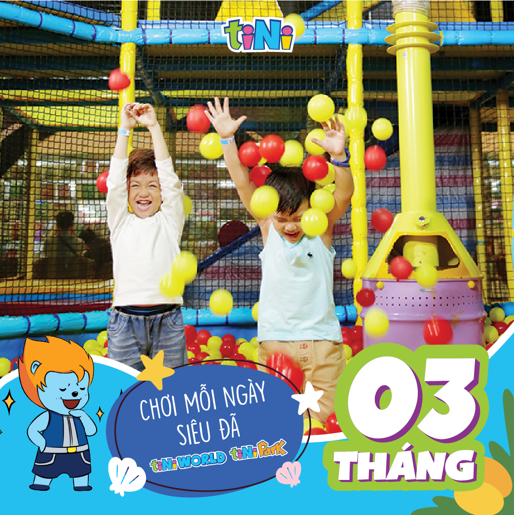 - Gói siêu vé điện tử tiNiWorld VÀ tiNiPark vui chơi thả ga trong vòng 03 Tháng MGK03