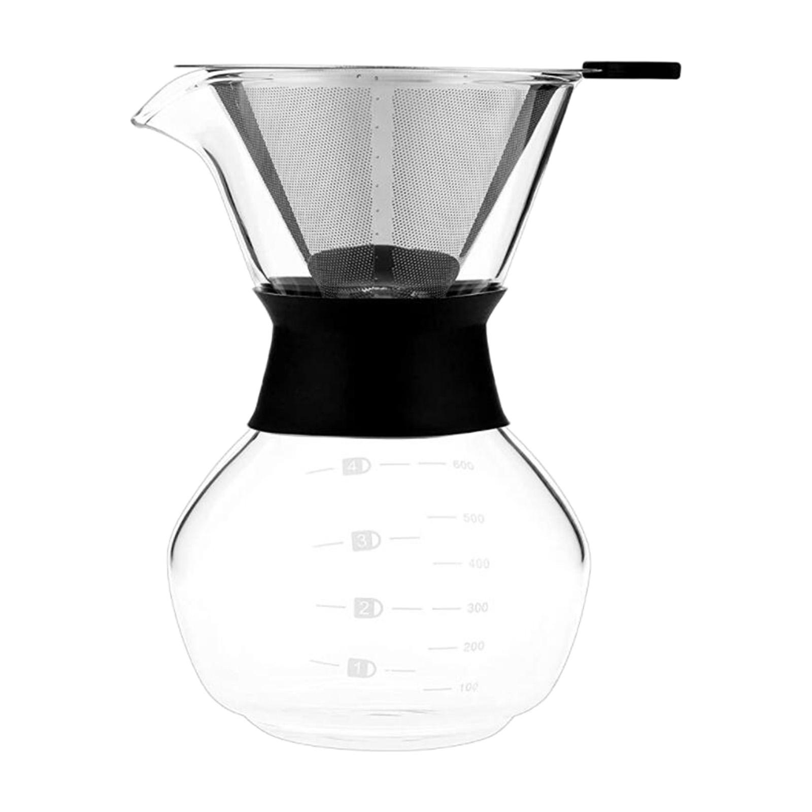 Kitchen Pour Over Coffee Maker Glass Coffee Pot Coffee Drip Kettle