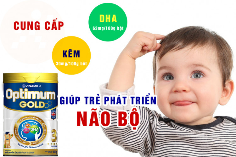 Sữa Bột Vinamilk Optimum Gold 3 900g 3 Sữa bột Optimum Gold 3 900g (cho bé 1-2 tuổi)