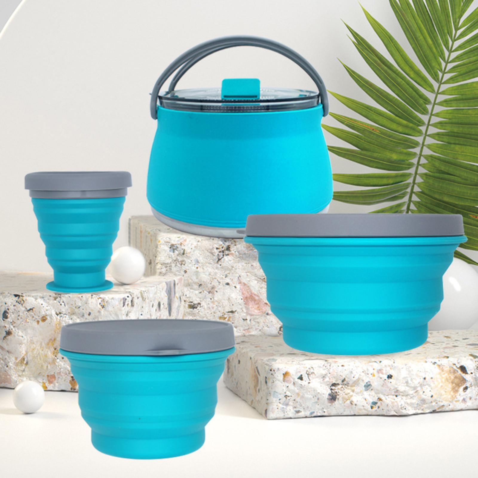 4 Pieces Folding Outdoor Cookware Camping Set