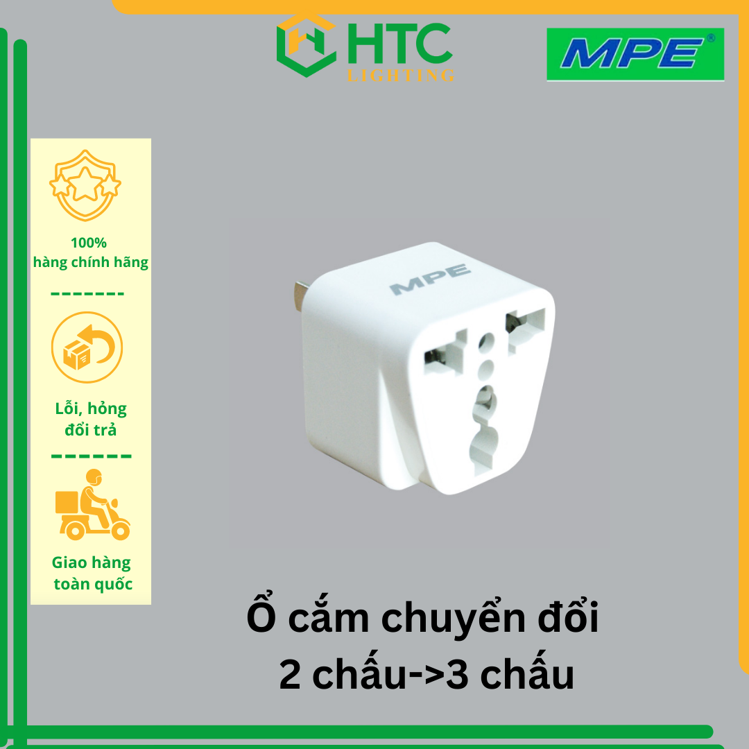 Ổ CẮM DU LỊCH, CHÂN CẮM DẸP – TRÒN AD1- hàng chính hãng MPE