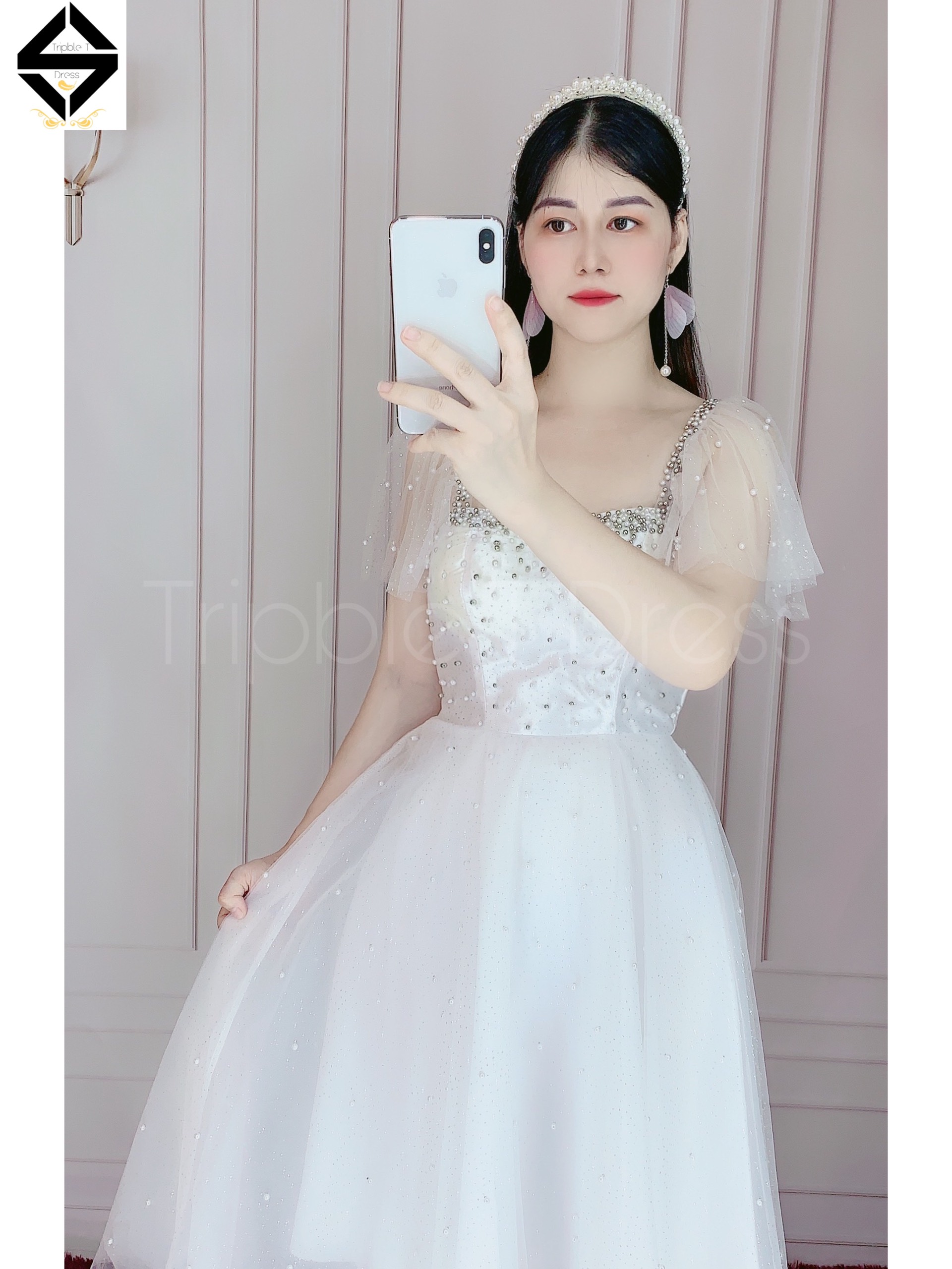 Đầm xoè dự tiệc công chúa sang trọng TRIPBLE T DRESS - Size S/M/L - MS60V