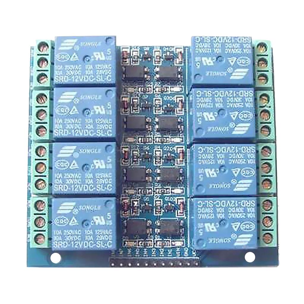 1 PC Dual Power 8 Channel Relay Module Optocoupler Isolated Relay 12V 10A Opto Relay Board Expansion Board for