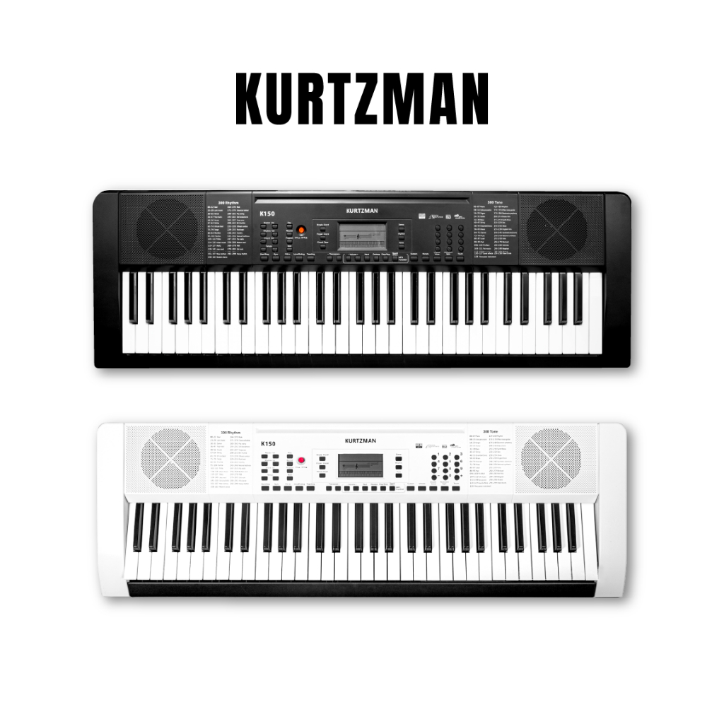 Đàn Organ điện tử, Portable Keyboard - Kzm Kurtzman K150 - Black, best keyboard for beginner - Hàng chính hãng