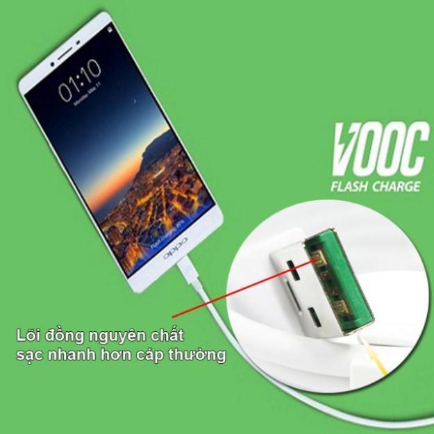 CÁP SẠC NHANH VOOC MICRO CHO OPPO VIVO CHÍNH HÃNG - HỖ TRỢ SẠC NHANH VOOC-Hàng Chính Hãng