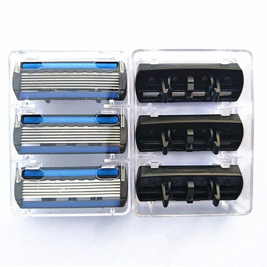Bộ Dao Cạo Râu + Giá Đỡ + 7 Lưỡi Dao Thay Thế Cho Máy Cạo Râu