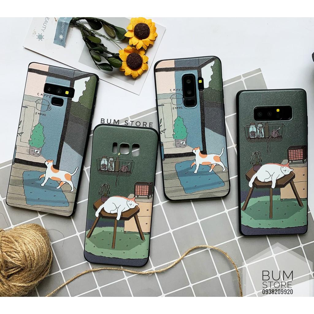 Ốp Lưng Cho Samsung Galaxy S23 Ultra / S23 Plus / S22 ULTRA / S22 Plus / S21 Ultra / Note 20 Ultra / Note 20 / S21 FE Hình Mèo Cute In Nổi