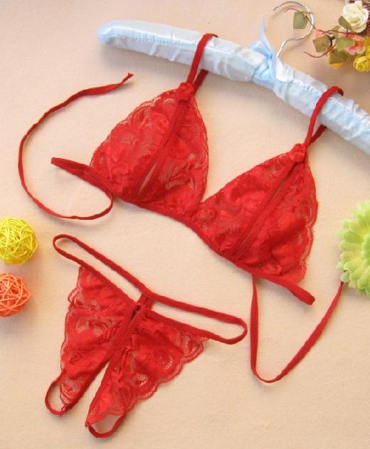 Bộ Đồ Lót Hình Bướm Phối Ren Quần Lọt Khe Áo Bra Xuyên Thấu Sexy Quyến Rũ - Trắng
