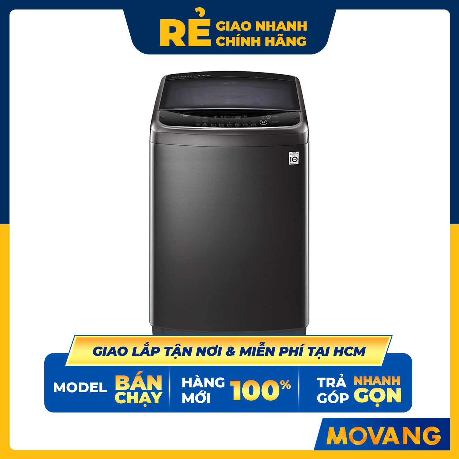 MÁY GIẶT LG 19 KG TH2519SSAK - Hàng Chính Hãng