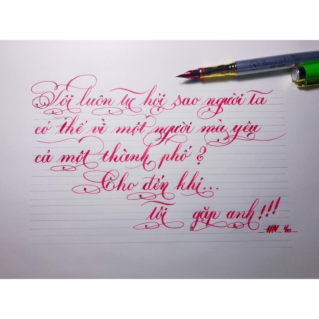 Bút mài Nét Việt NV002 ngòi calligraphy tựa đề