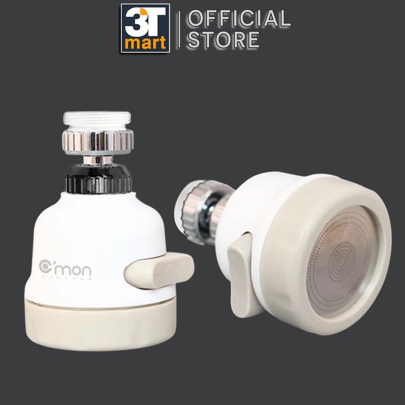Bộ 2 đầu vòi rửa bát chén tăng áp điều hướng xoay 360 độ với 3 chế độ nước C'mon DV-03