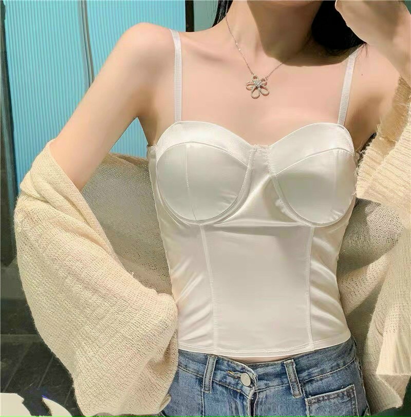 Áo bra 2 dây trơn mút mỏng, kiểu dáng đơn giản SA881
