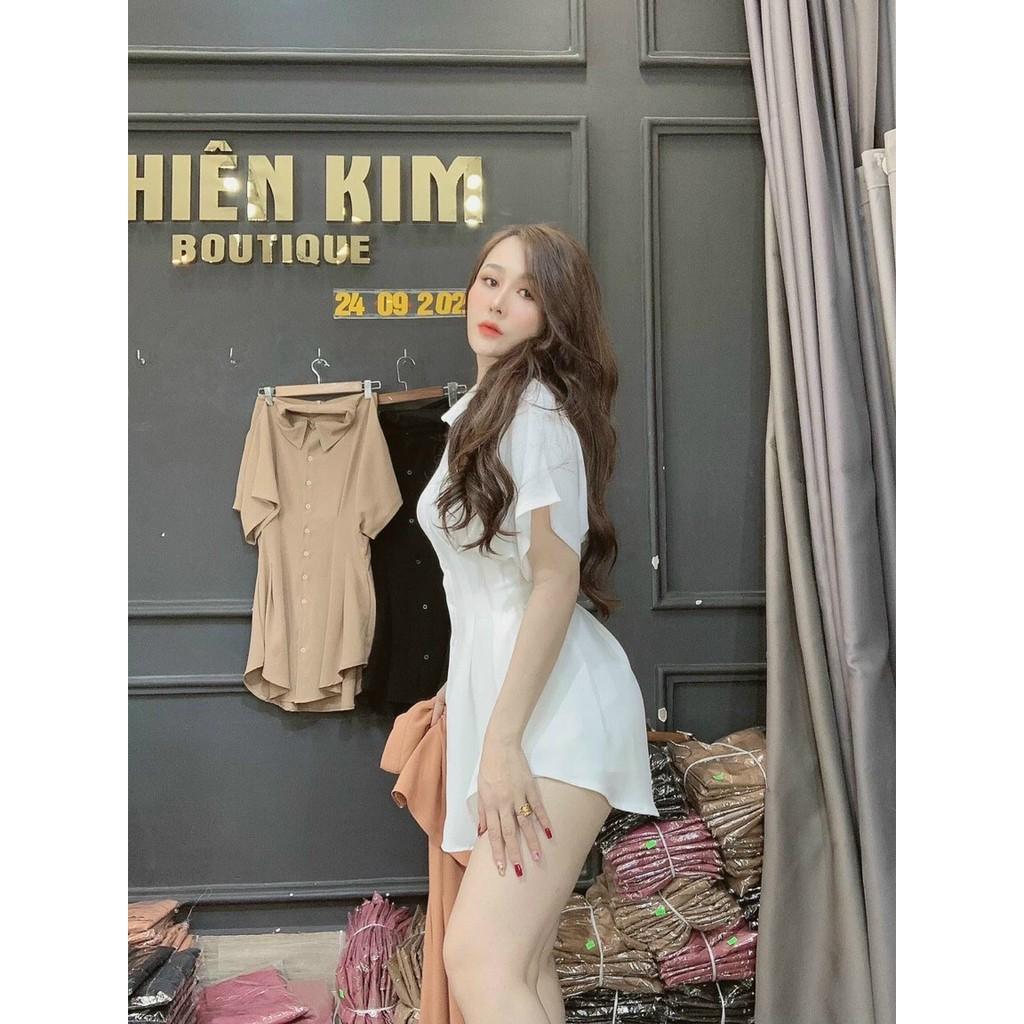 Đầm Váy Dáng Xòe Kiểu Sơ Mi Nhiều Màu Tôn Dáng Siêu Xinh Thời Trang Nữ Dạo Phố, Dự Tiệc