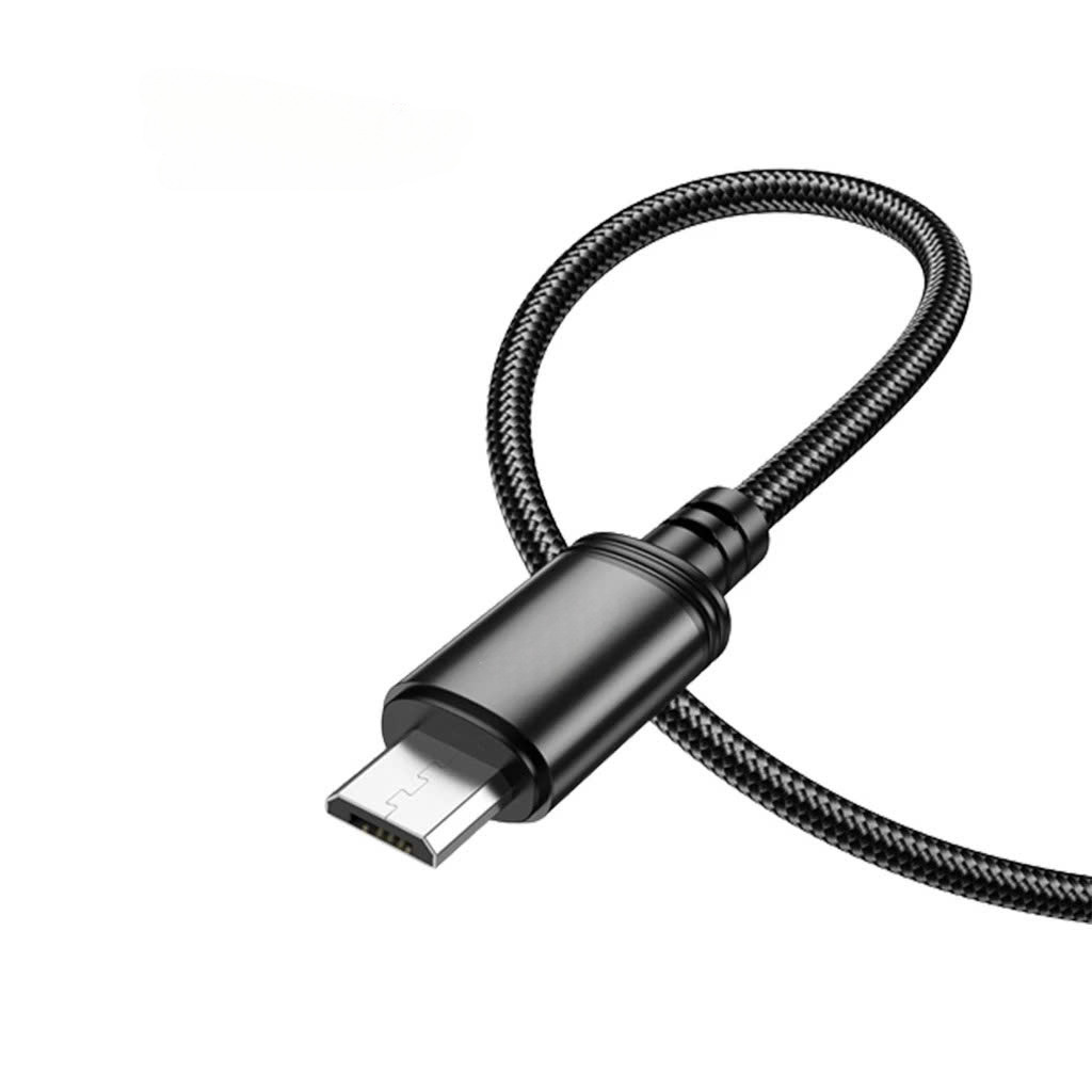 Cáp sạc nhanh 2.4A và truyền dữ liệu cho android Cổng Micro USB Dây Dù Bền Bỉ 1m [Hàng chính hãng] Giao Màu Ngẫu Nhiên