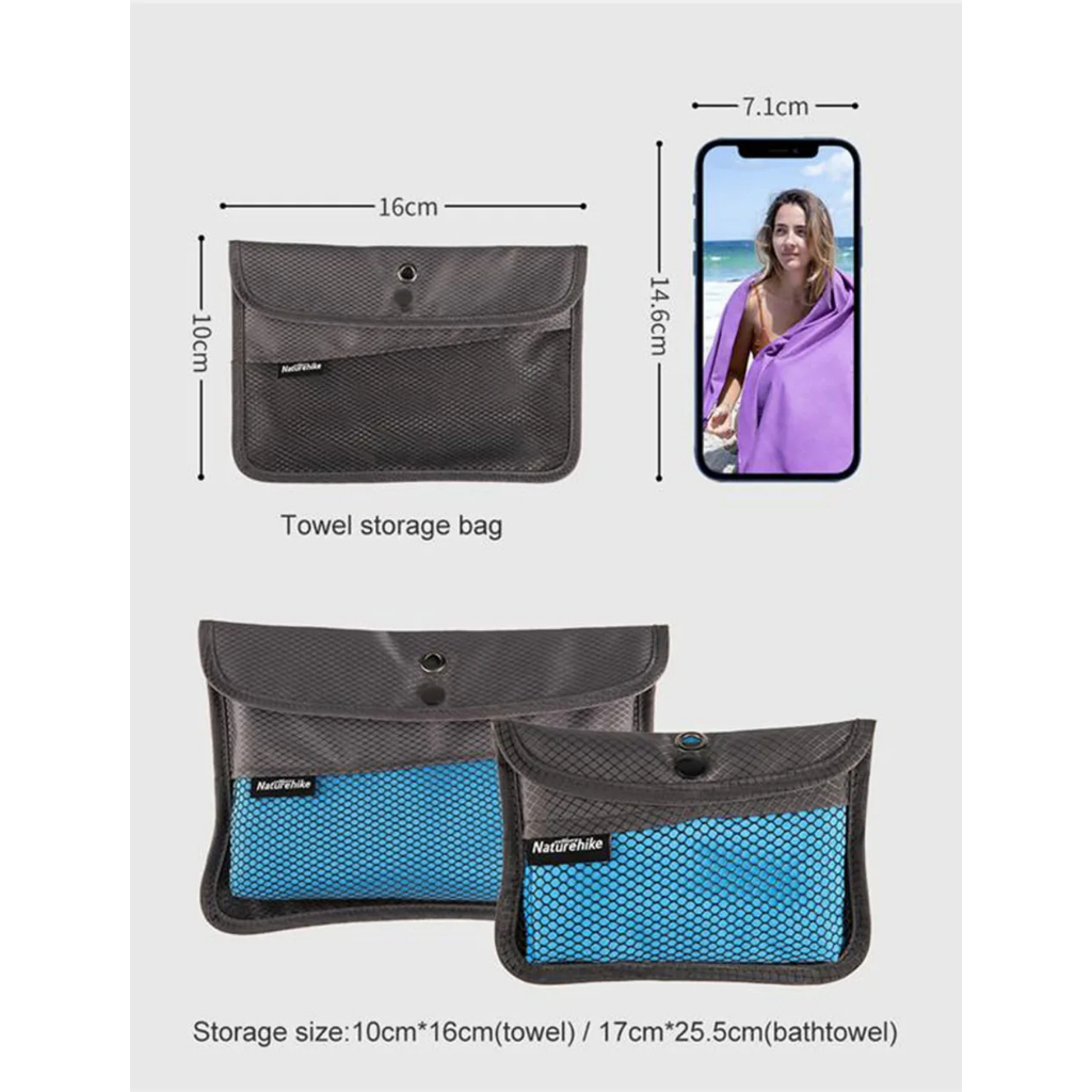 Khăn Thể Thao Nhanh Khô Naturehike NH20FS009 Khăn Tắm Kháng Khuẩn