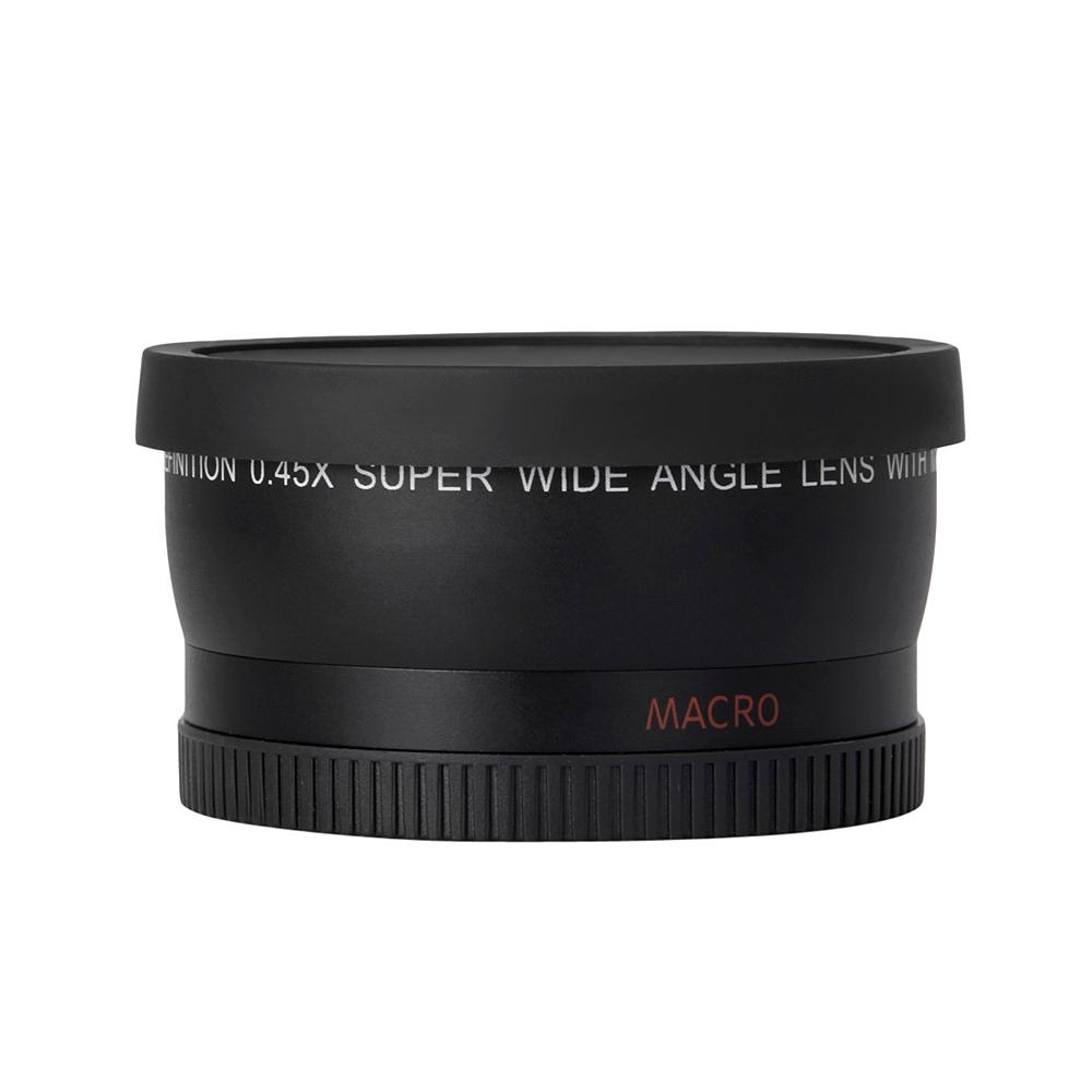 Ống kính góc rộng HD 52MM 0,45x, ống kính macro cho máy ảnh DSLR Canon Nikon Sony Pentax 52MM