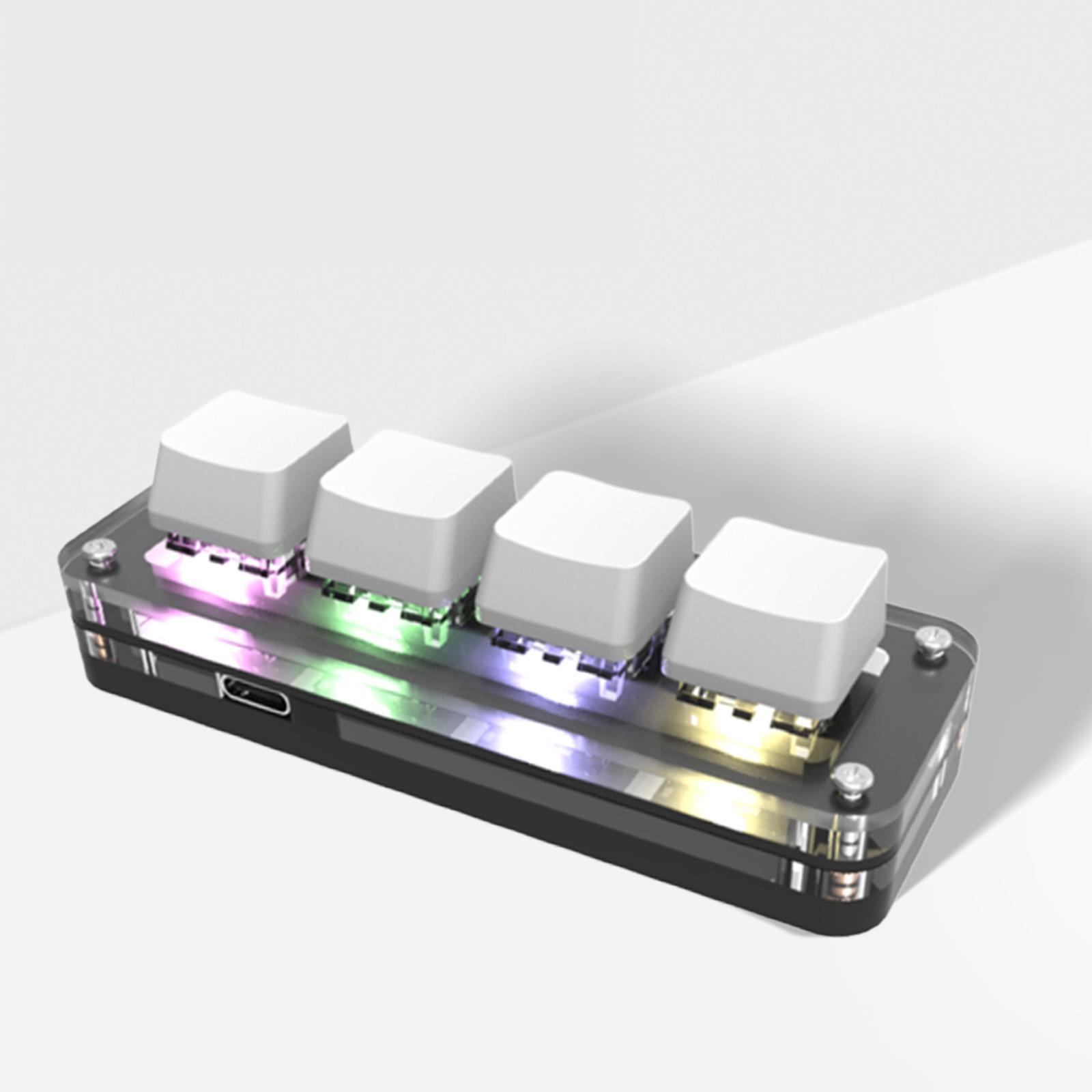 Keyboard RGB Keys Upgrade Parts Mechanical for Linux Programming Gaming , White