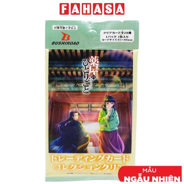 Thẻ Sưu Tập Nhân Vật Dược Sư Tự Sự Vol.1 - Thẻ Trong Suốt - Bushiroad AD-CC01 (1 Cards Ngẫu Nhiên/Túi)