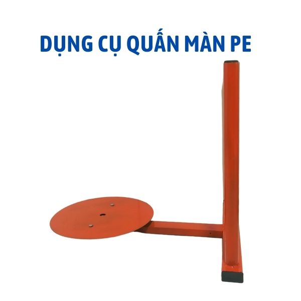 Dụng cụ quấn màn pe, dạng 2 lõi, bàn xoay giúp đóng gói hàng hóa nhanh chóng nhẹ nhàng. Chịu tải 70kg