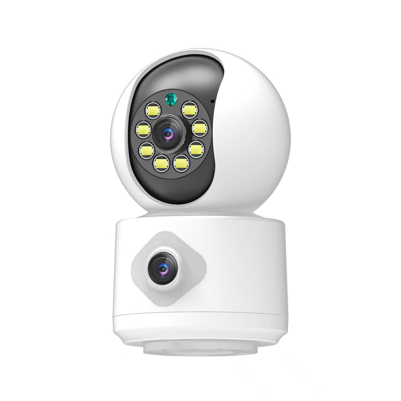 Camera Yoosee IP QS-415 2 Mắt Trong Nhà Xem 2 Màn Hình Cùng Lúc Độ Phân Giải 8MP, Xoay 360 Độ, Xem Đêm Có Màu, Hỗ Trợ Đàm Thoại 2 Chiều Hàng Chính Hãng